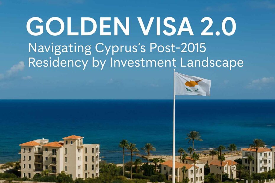 Golden Visa 2.0 Navigating Cyprus's Post-2015 Residency by Investment Landscape